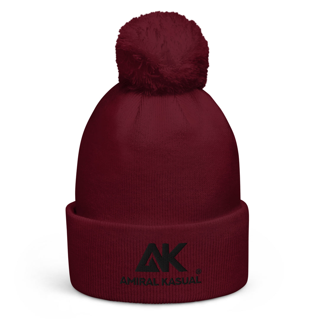 Bonnet Tricot double à pompon Authentic