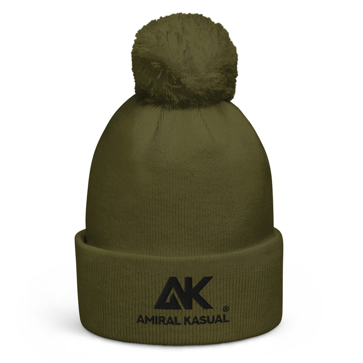 Bonnet Tricot double à pompon Authentic