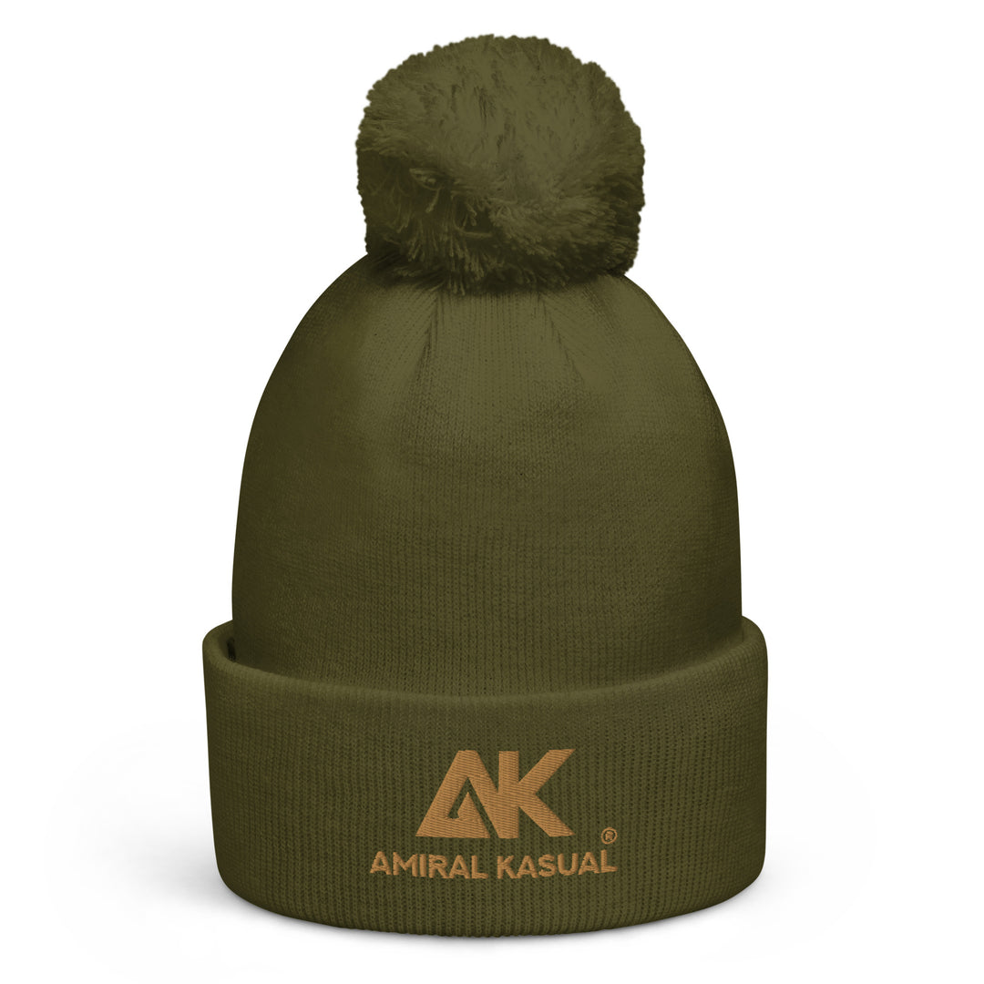 Bonnet Tricot double à pompon Authentic