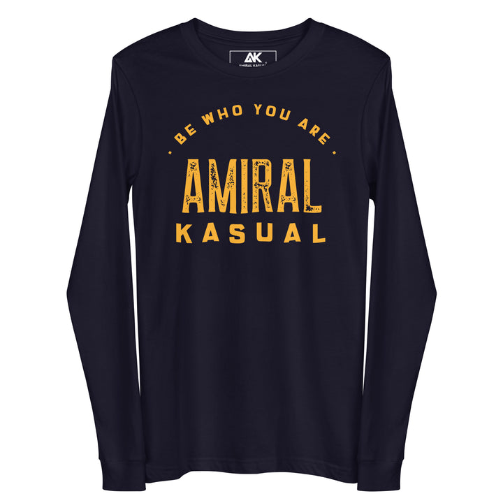 T-shirt Manches Longues Homme 100 % en coton Be who you are