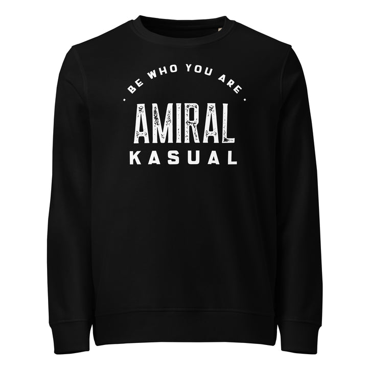 Sweat-shirt doux BIO-écologique Homme Be who you are