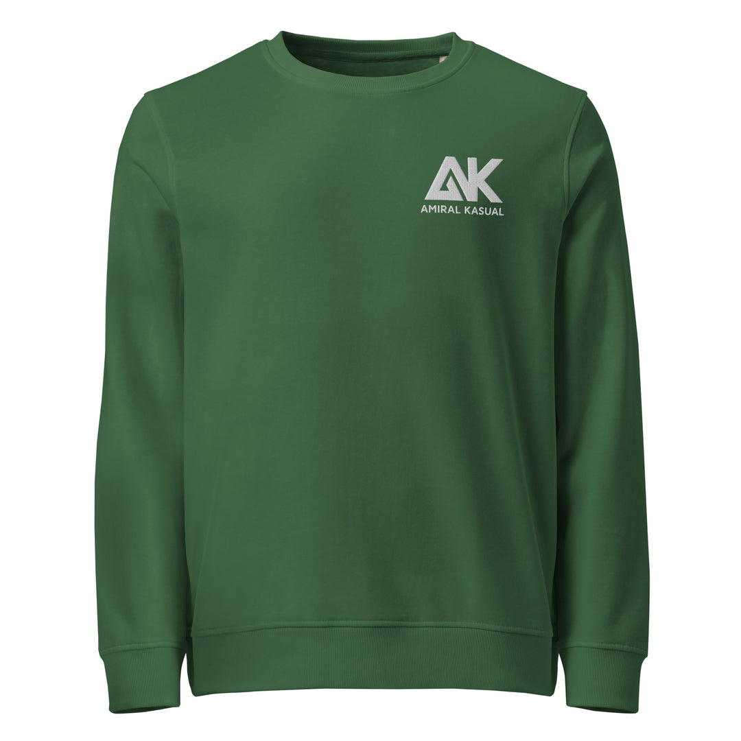 Sweat-shirt doux BIO-écologique Homme Brodé Authentic