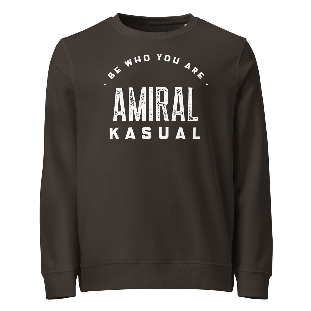 Sweat-shirt doux BIO-écologique Homme Be who you are