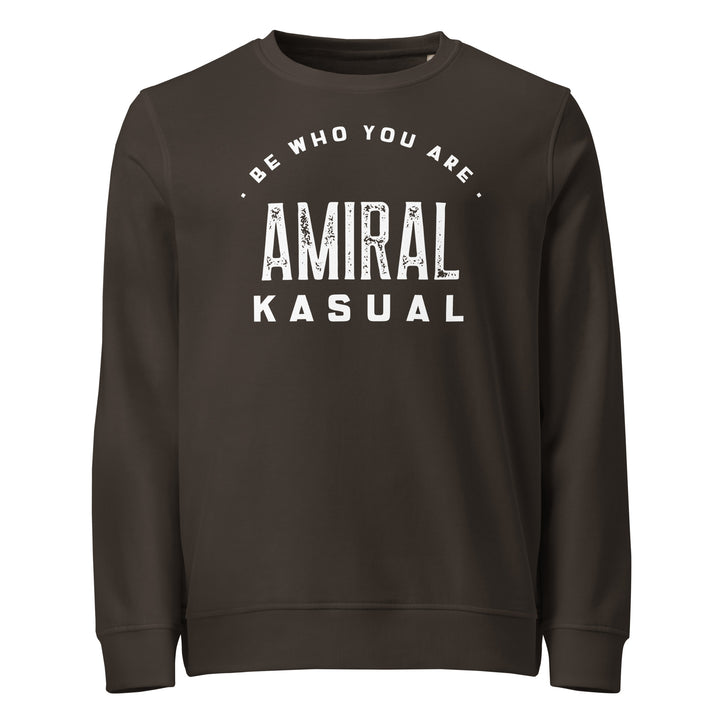 Sweat-shirt doux BIO-écologique Homme Be who you are