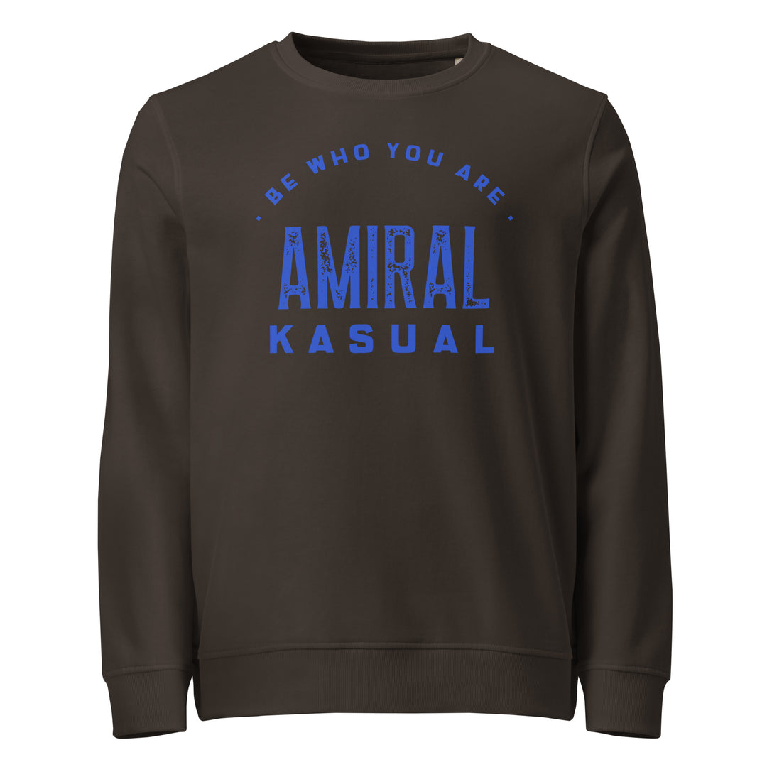 Sweat-shirt doux BIO-écologique Homme Be who you are