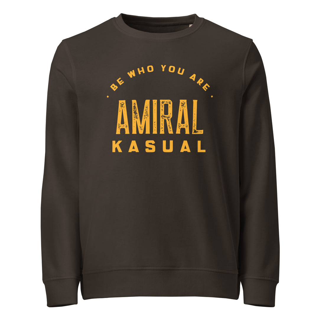 Sweat-shirt doux BIO-écologique Homme Be who you are