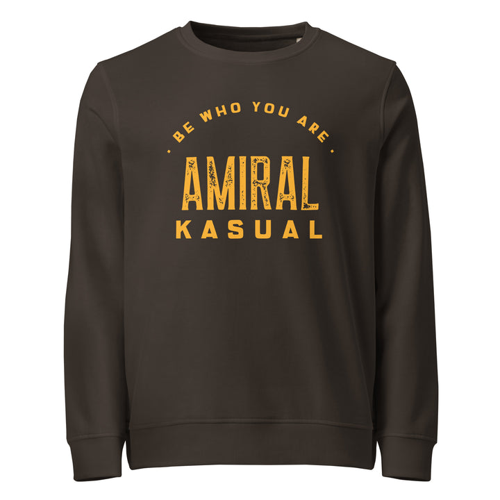 Sweat-shirt doux BIO-écologique Homme Be who you are