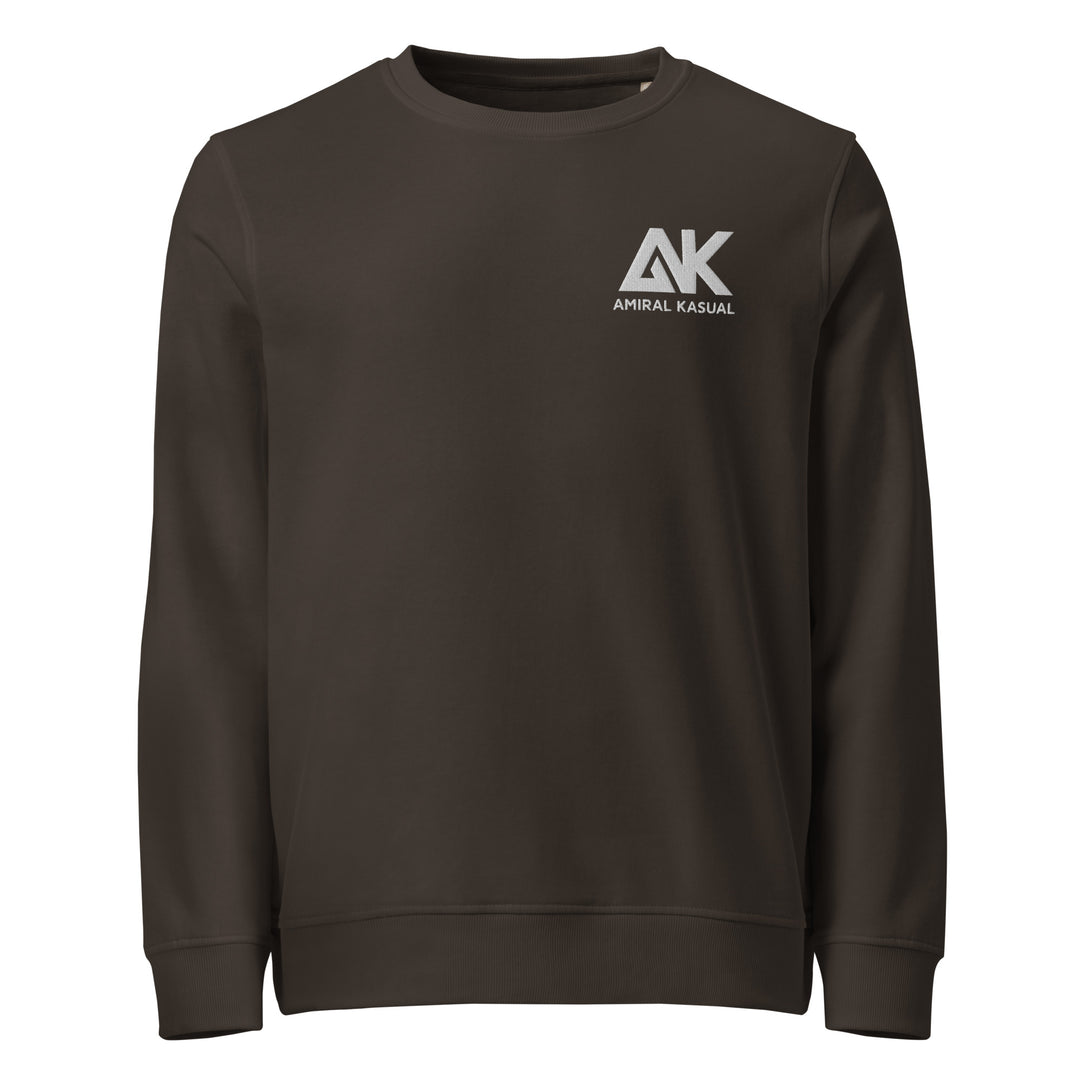 Sweat-shirt doux BIO-écologique Homme Brodé Authentic