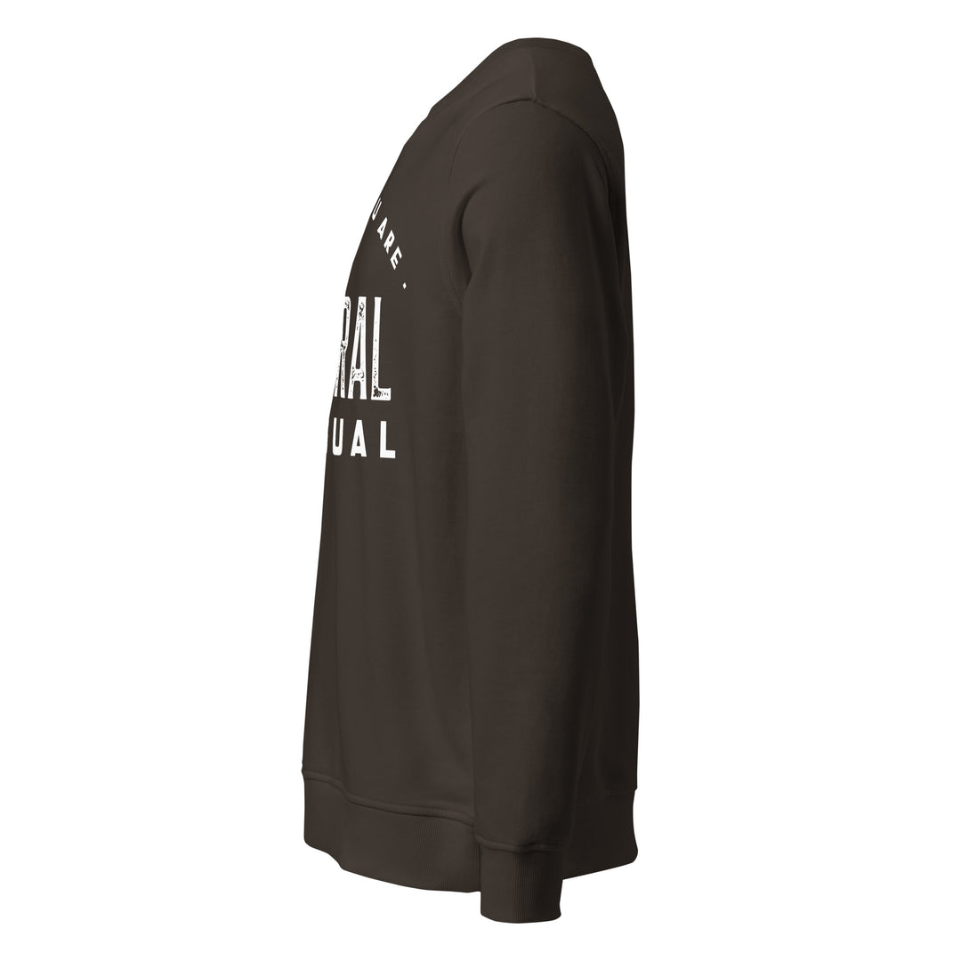 Sweat-shirt doux BIO-écologique Homme Be who you are