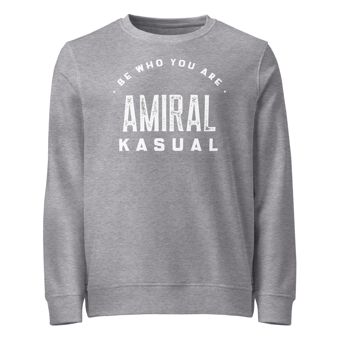 Sweat-shirt doux BIO-écologique Homme Be who you are