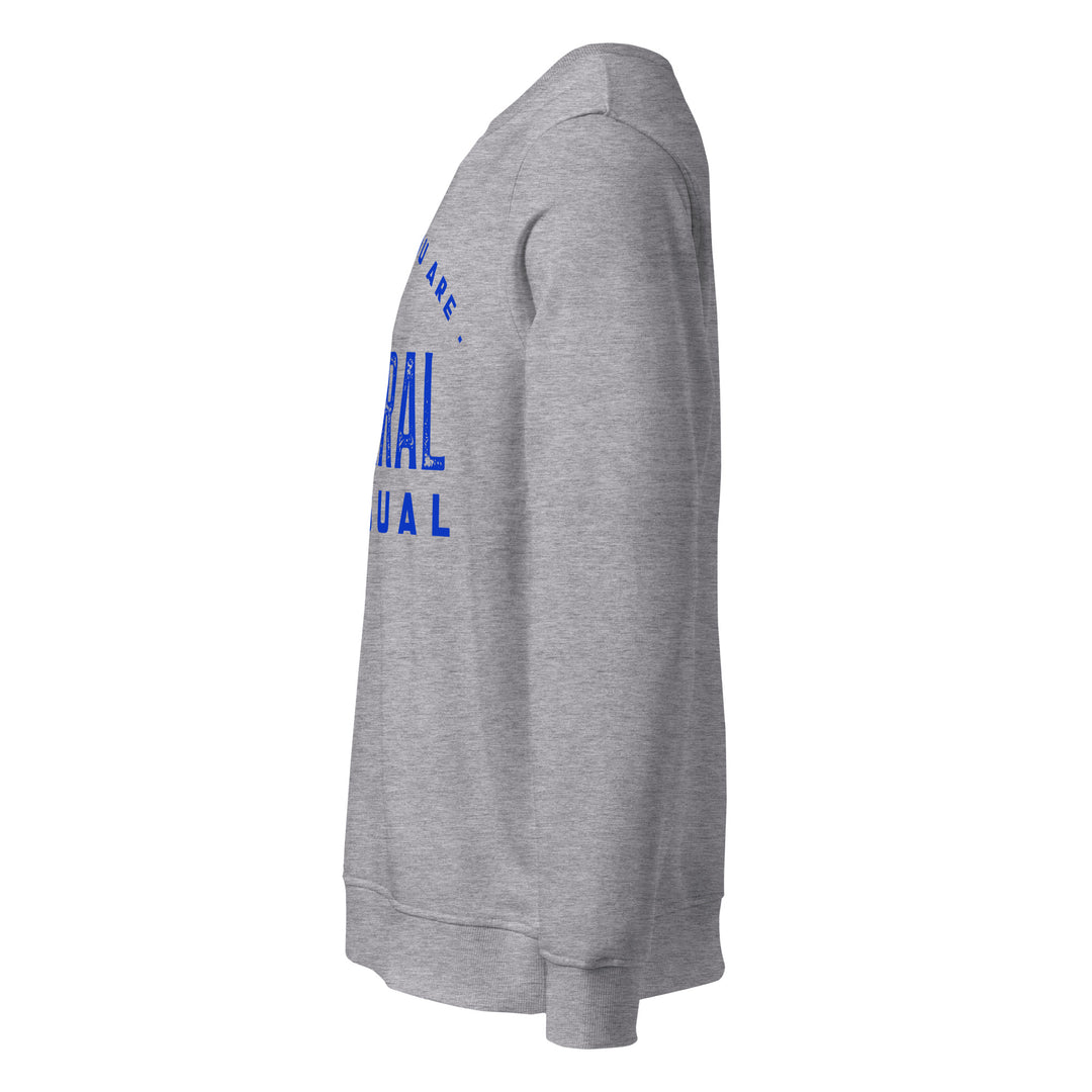 Sweat-shirt doux BIO-écologique Homme Be who you are
