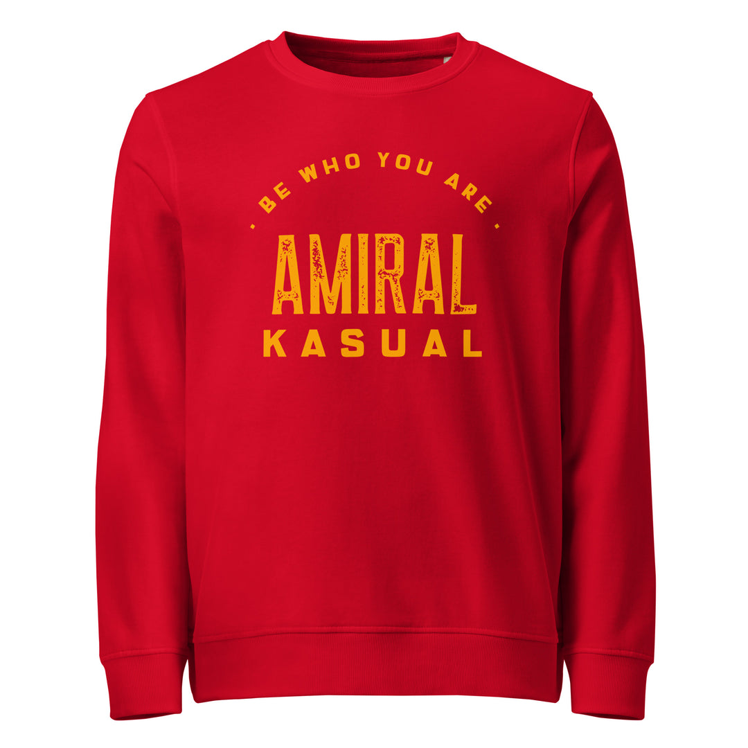 Sweat-shirt doux BIO-écologique Homme Be who you are