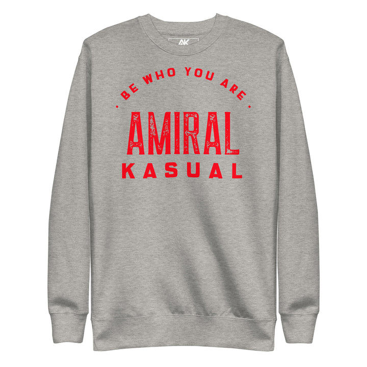 Sweat col Rond Premium Femme Be who you are