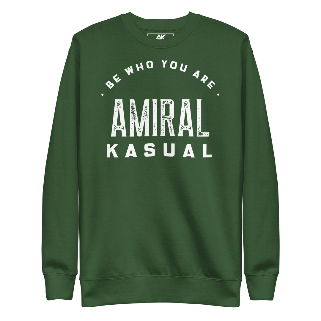 Sweat col Rond Premium Femme Be who you are