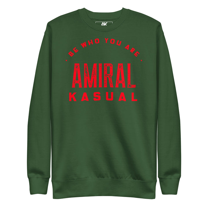 Sweat col Rond Premium Femme Be who you are