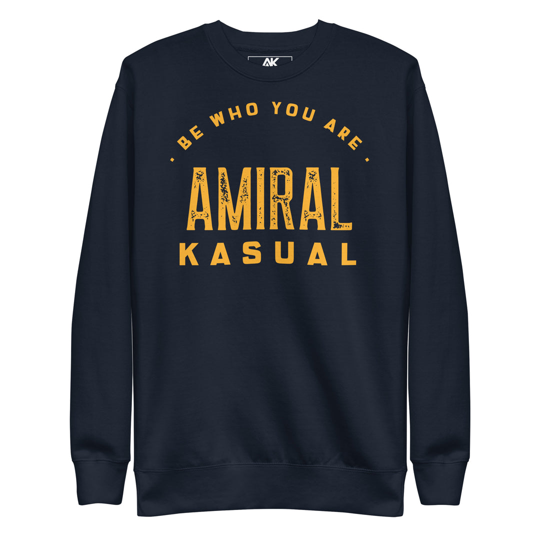 Sweat col Rond Premium Femme Be who you are