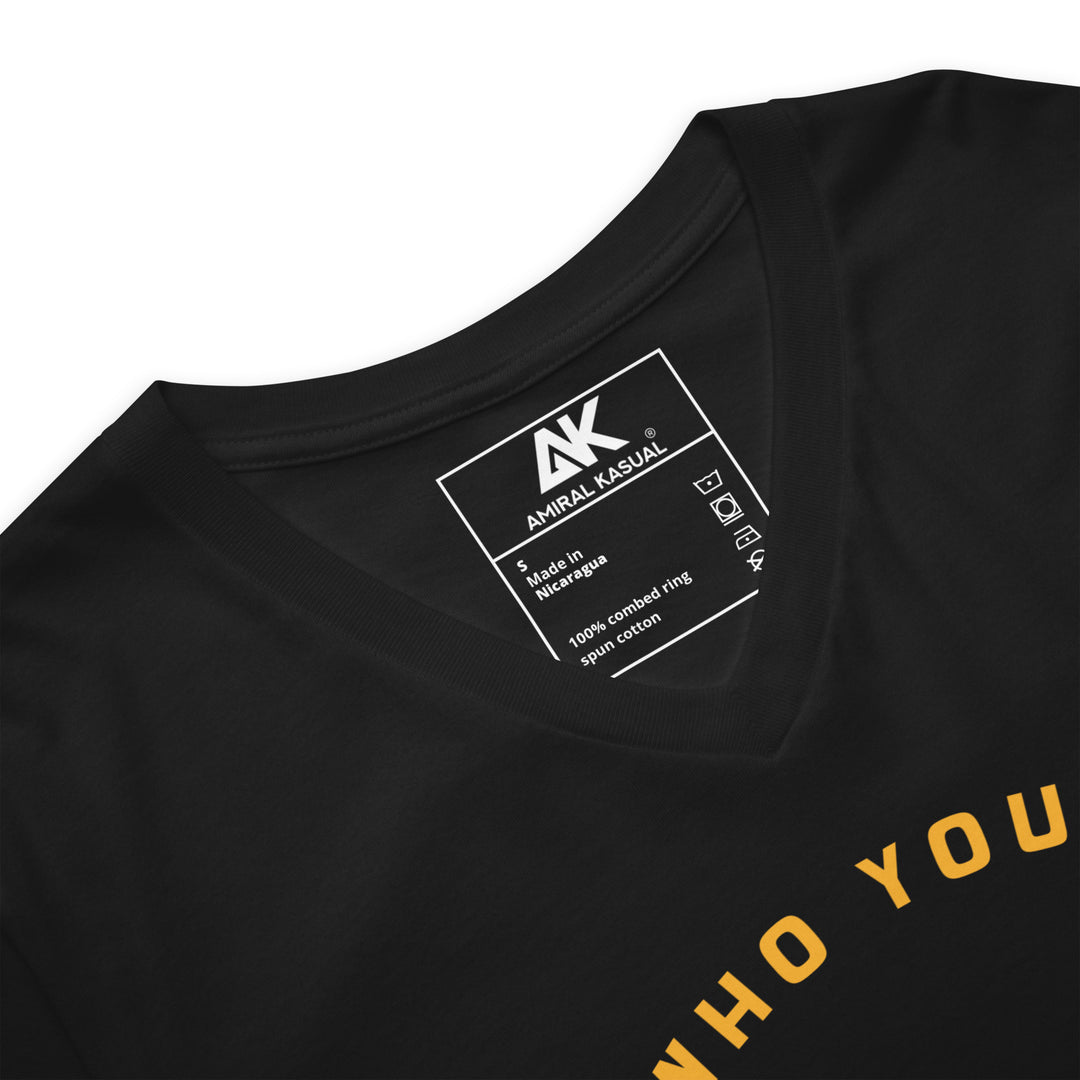 T-shirt classique col V Femme Be who you are
