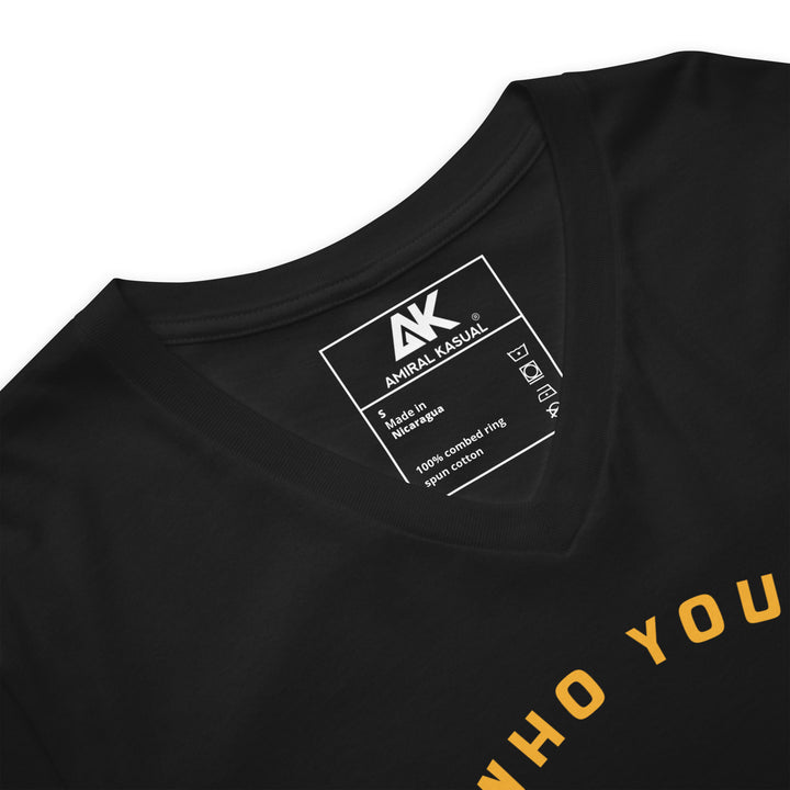 T-shirt classique col V Femme Be who you are