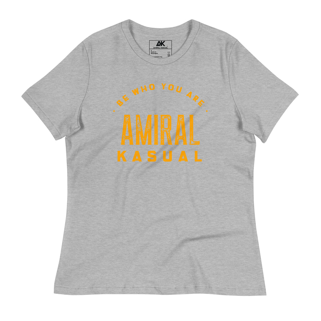 T-shirt Femme coupe décontractée Be who you are