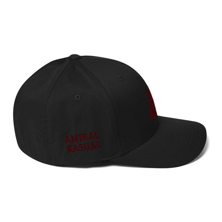Casquette Structurée en Sergé à Visière incurvée logoR