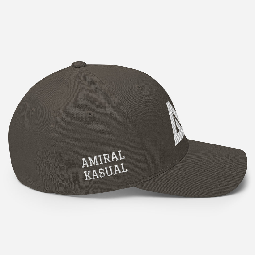 Casquette Structurée en Sergé à Visière incurvée logoR