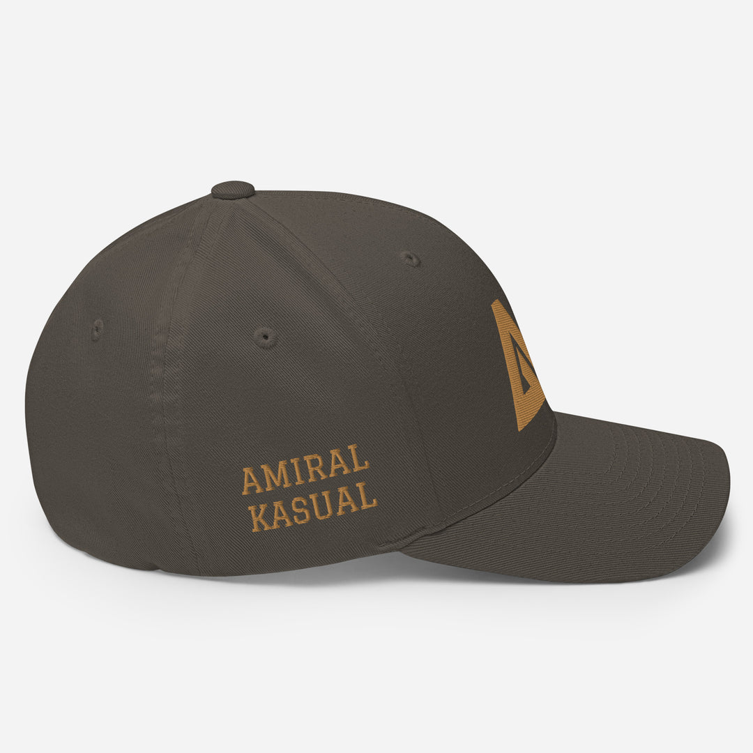 Casquette Structurée en Sergé à Visière incurvée logoR