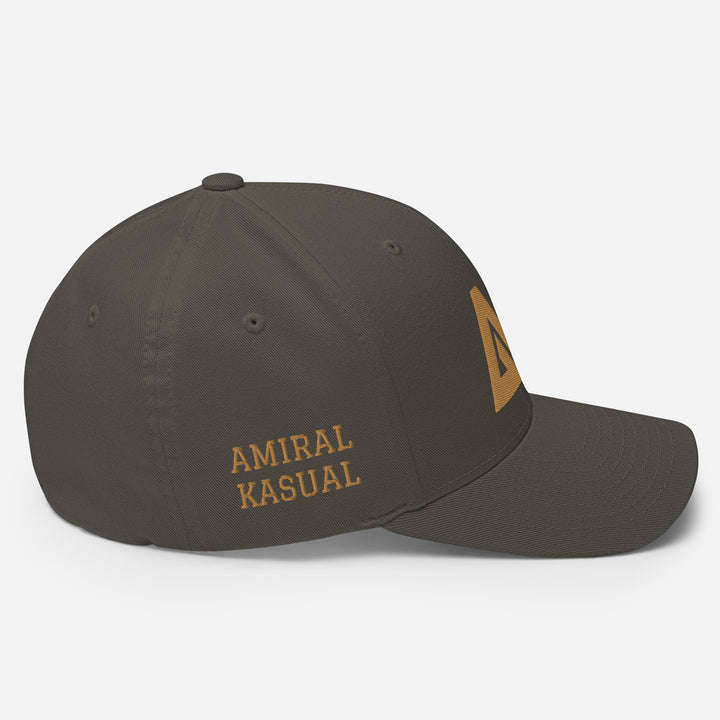 Casquette Structurée en Sergé à Visière incurvée logoR