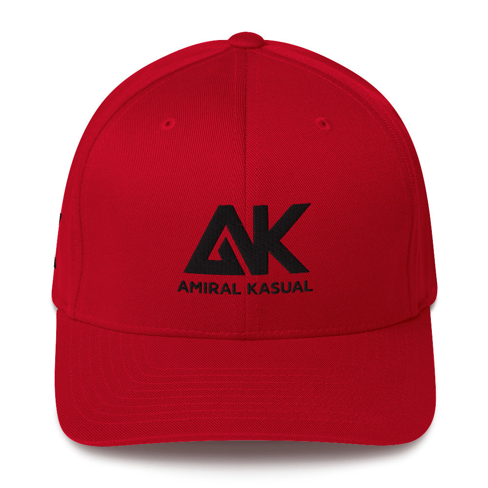 Casquette Structurée en Sergé à Visière incurvée Authentic