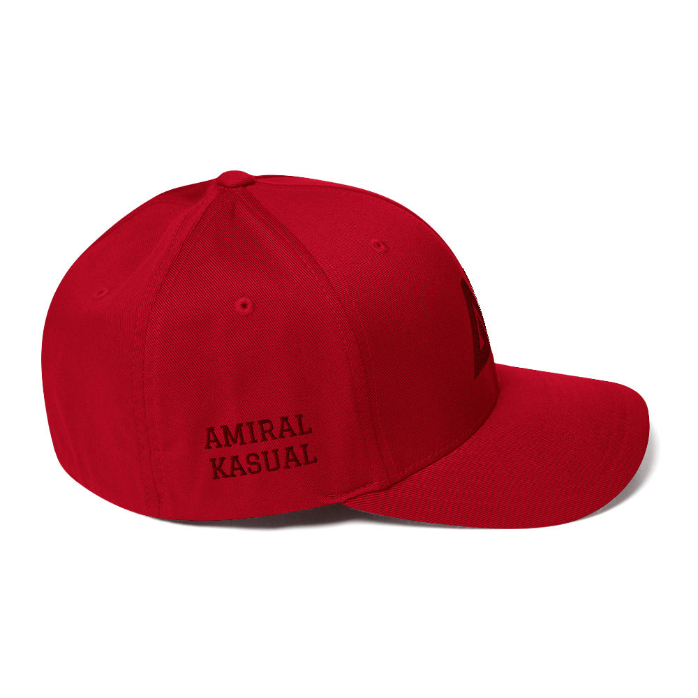 Casquette Structurée en Sergé à Visière incurvée logoR