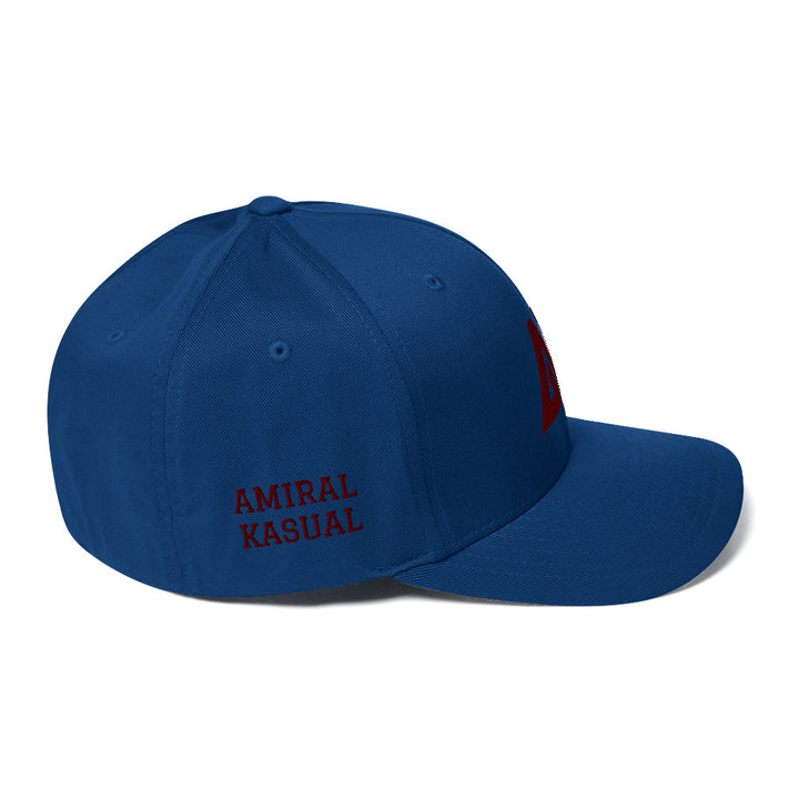 Casquette Structurée en Sergé à Visière incurvée logoR