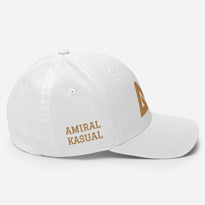 Casquette Structurée en Sergé à Visière incurvée logoR