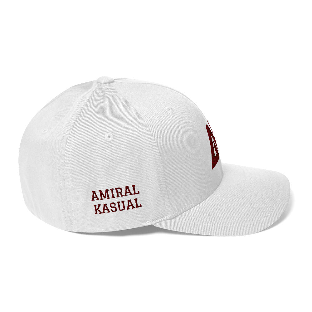 Casquette Structurée en Sergé à Visière incurvée logoR