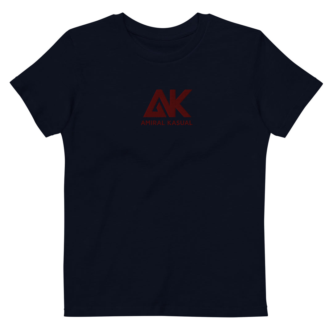 T-shirt classique en coton bio Garçon Brodé Authentic