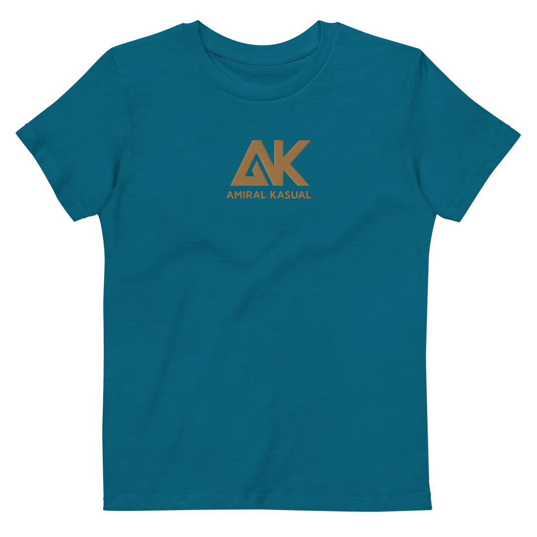 T-shirt classique en coton bio Fille Brodé Authentic