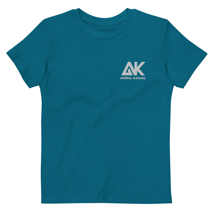 T-shirt classique en coton bio Fille Brodé Authentic