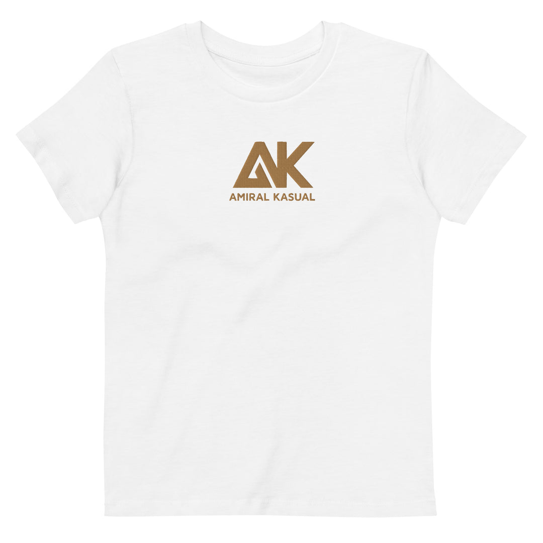T-shirt classique en coton bio Fille Brodé Authentic