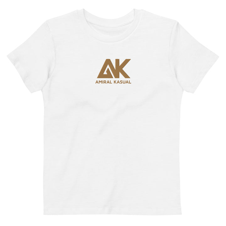 T-shirt classique en coton bio Fille Brodé Authentic