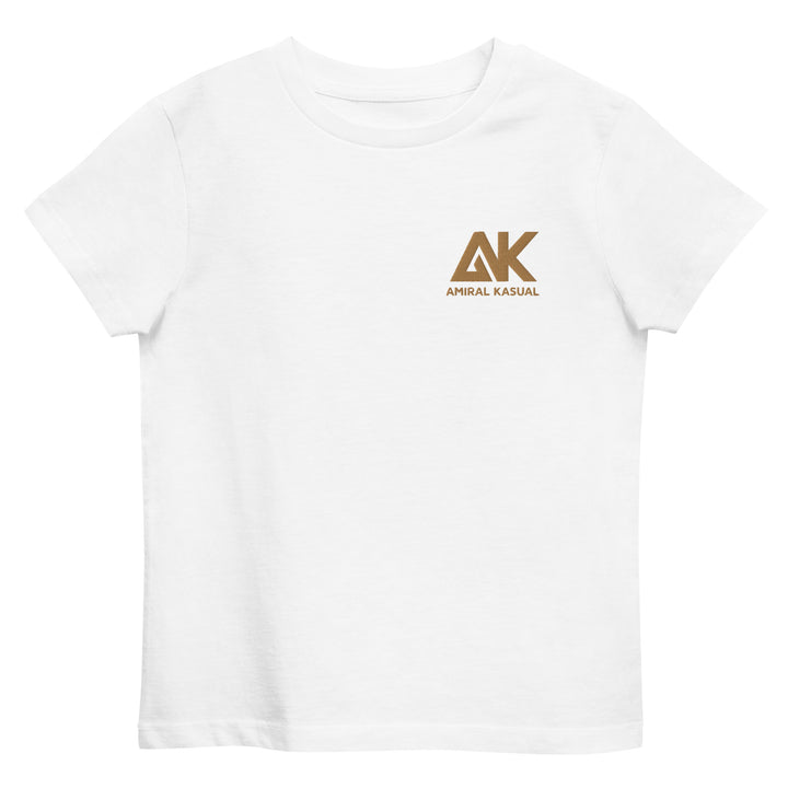 T-shirt classique en coton bio Fille Brodé Authentic