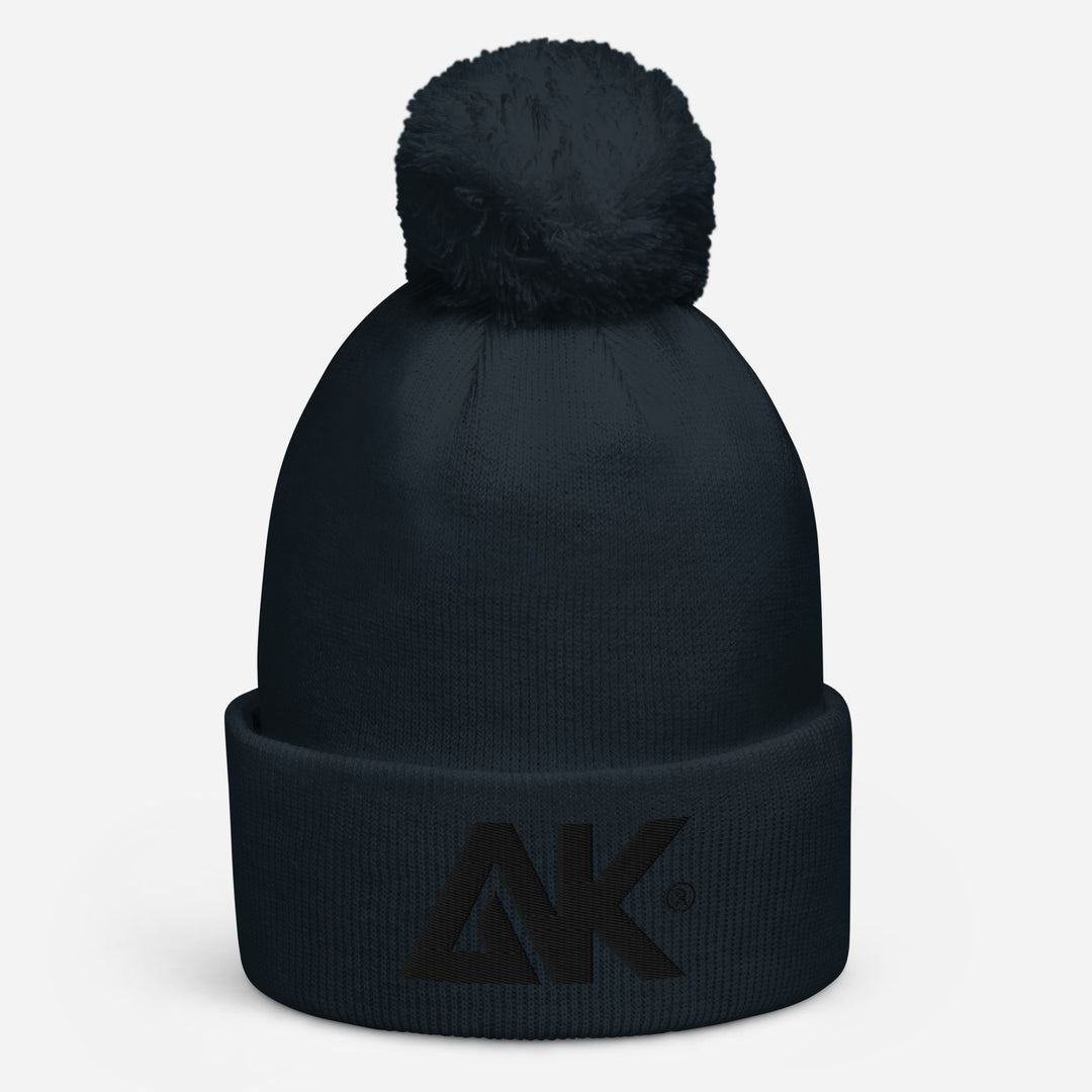 Bonnet Tricot double à pompon LogoR