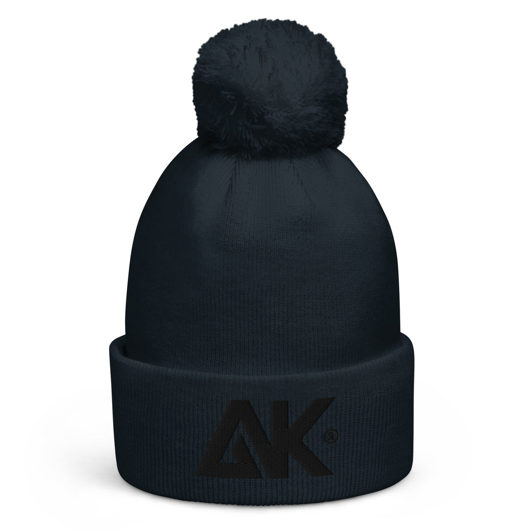 Bonnet Tricot double à pompon LogoR