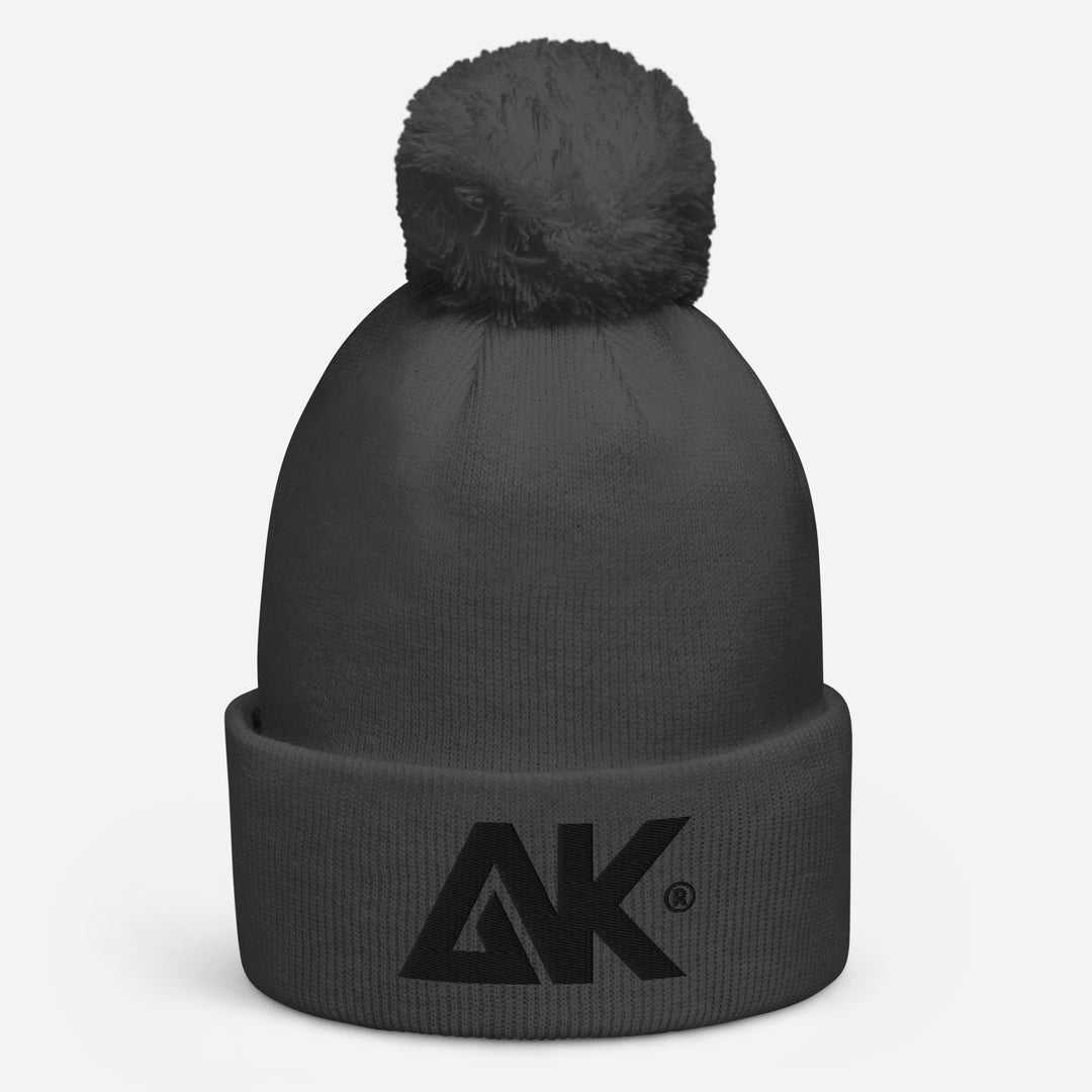 Bonnet Tricot double à pompon LogoR