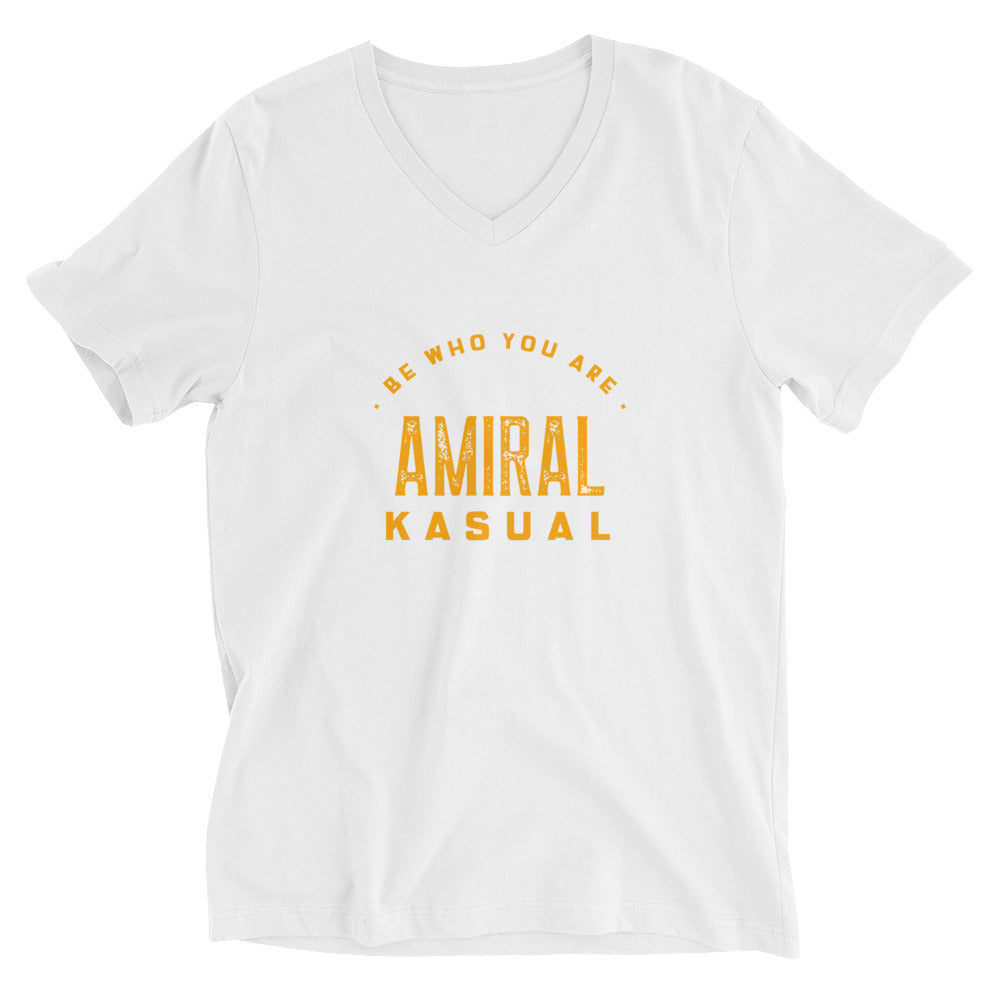 T-shirt classique col V Femme Be who you are