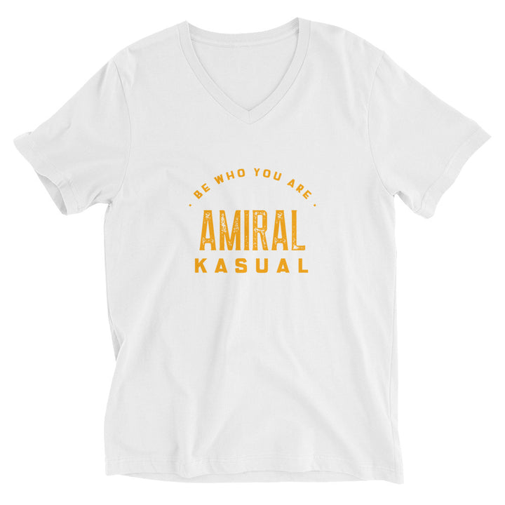 T-shirt classique col V Femme Be who you are